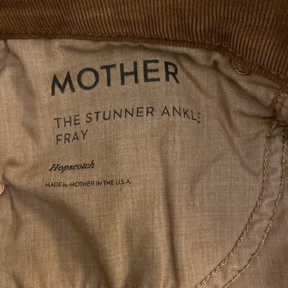 Mother jeans the stunner ankle fray hopscotch monk’s robe corduroys 28 - Picture 6 of 7